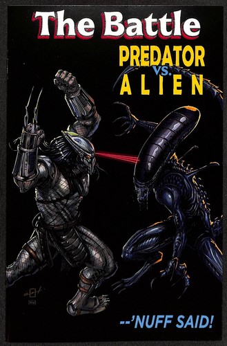 The battle predator - predator, alien